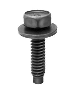 AVCAP9480 image(0) - AUVECO AP9480 Hex Sems Head Dog Point Body Bolt, 1/4 in - 20 TPI Screw x 7/16 in Hex x 1 in L, Phosphate