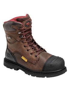 FSIA7556-9.5W image(0) - Avenger Hammer Series - Men's Met Guard 8" Work Boot - Carbon Toe - CN | EH | PR | SR - Brown - Size: 9.5W
