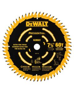 DEWALT Dw7116Pt 60T Precision Trim Miter Saw Blade, 7-1/4"