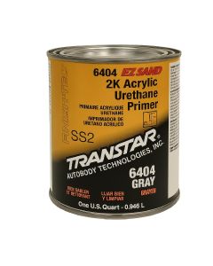 Transtar Autobody Products 6404 - EZ Sand Acrylic Urethane Primer - 1 Quart Can - Gray - 4:1:1 Mixing