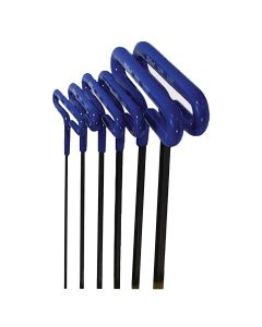 EKL55166 image(0) - Eklind Tool Company HEX KEY SET 6 PC T-HANDLE 6IN. METRIC 2-6MM CUSH