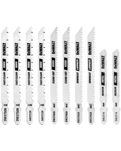 DEWALT Jigsaw Blades Set With Case, T-Shank, 10-Piece