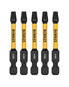 DWTDWAF2TX25IR5 image(1) - DEWALT 2.25In Torx T25 Flextorq 5Pk
