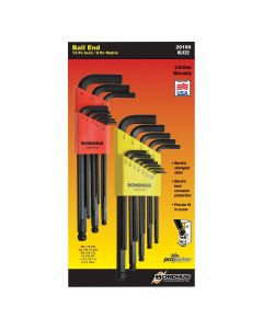 BND20199 image(1) - Bondhus Corp. BALLEND L-WRENCH DBL PACK - SIZES .050-3/8"