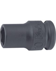 KKN13401M-12 image(0) - Ko-ken USA 13401M-12 3/8 Sq. Dr. Socket 12mm 6 point Length 32mm Thin walled