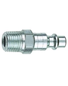 Amflo 1/4" Coupler Plug with Male 1/4" Threads I/M Industrial- Pack of 10