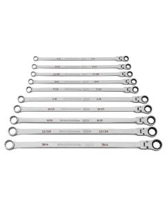 KDT86142 image(1) - GearWrench 10 Piece 120XP Universal Spline XL Flex Head GearBox Ratcheting SAE Wrench Set
