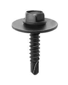 AUVECO 20476 Hex Washer Head Sems Teks Point Tapping Screw, M4.2 x 1.41 mm x 20 mm L x 7 mm Across Flats, Phosphate