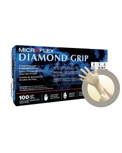 MFXMF300S-CASE image(2) - Microflex GLOVE DIAMOND GRIP MF-300 LATEX S
