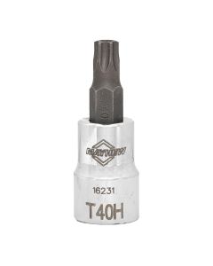 MAY16231 image(0) - Mayhew Mayhew T40H Tamper Torx&reg; Short Insert Socket Bit, 3/8-Inch Drive