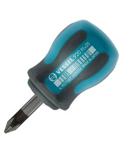 VES920P125 image(0) - Vessel Tools No.920 MEGADORA Stubby Screwdriver PH1x25