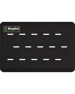 ShopSol Anti-Fatigue Mat Supreme Dual 3' x 2' Black 32SSB