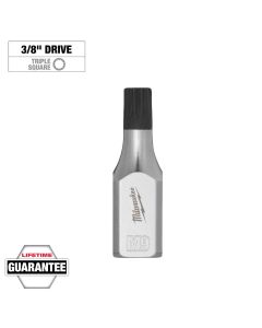 MLW45-34-1143 image(0) - Milwaukee Tool 3/8 Inch Drive 9mm Triple Square Bit Socket