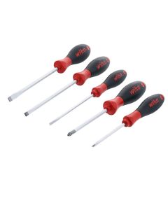 Wiha Tools  5 Piece SoftFinish Slotted and Phillips Screwdriver Set