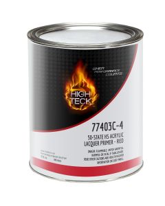 HIT77403C-4 image(0) - High Teck Products 77403C-4 50-State High Solids Acrylic Lacquer Primer-Red-QT