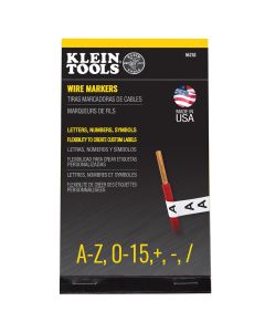 Klein Tools Wire Marker Book, 120/240V 3 Phase 1-48