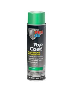 POI46518 image(0) - POR-15 INC 46518 Top Coat DTM Paint, 15 oz Aerosol Can, Safety Green, Liquid, 30 to 60 min Curing