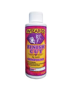 WZP11046 image(0) - Wizards Products FINISH CUT 11046 One Step Compound, 4 oz Bottle, High-Gloss, Off-White, Liquid