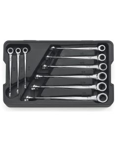 KDT85898 image(0) - GearWrench 9 Piece 72-Tooth 12 Point XL X-Beam Ratcheting Combination SAE Wrench Set
