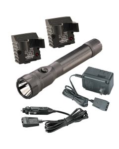 STL76813 image(2) - Streamlight 485 Lumen PolyStinger DS LED Flashlight - 120V/100V AC/12V DC - 2 Holders - Black
