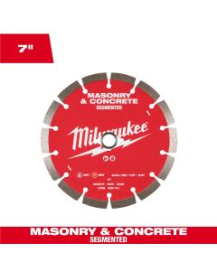 Milwaukee Tool 7 inch Segmented Masonry and Concrete Diamond Blade