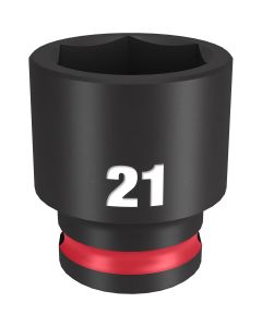 MLW49-66-6144 image(1) - Milwaukee Tool SHOCKWAVE Impact Duty  3/8"Drive 21MM Standard 6 Point Socket