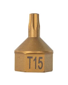 MAY16111 image(1) - Mayhew T15 Torx&reg; Dual Drive Bit, 7/16" Drive