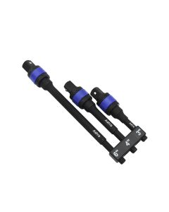 AST78103 image(0) - Astro Pneumatic 3pc Locking 1/4" Drive Hex Shank Impact Adapter Extension Set