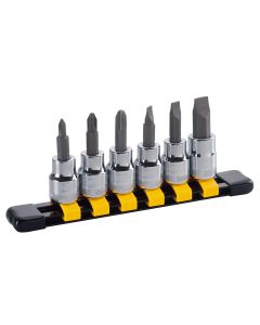 DWTDWMT75422OSP image(0) - DEWALT Dwmt 3/8 Dr 6Pc Scrwdr Bit Skt Set