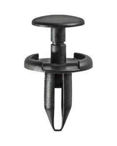 AUVECO AP19639 Push-Type with Closed End Fender and Front Bumper Cover Retainer, 17 mm Dia Head, Nylon, Black