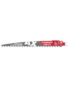 MLW48-00-5232 image(1) - Milwaukee Tool 9" 3 TPI The AX with Carbide Teeth for Pruning & Clean Wood SAWZALL Blade 1PK
