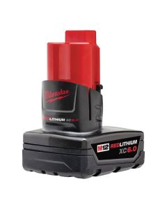 MLW48-11-2462 image(1) - Milwaukee Tool M12 REDLITHIUM XC High Capacity 6.0AH BATTERY 2PK
