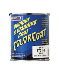 URE3701-4 image(0) - Urethane Supply Co. Polyvance Bumper & Cladding Coat 3701-4 3700 Series Color Coat, 1 qt, Pourable Liquid, Black