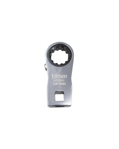 KTIXD2CW19MM image(0) - K Tool International Ratcheting Crowfoot Wrench 19mm 3/8 Inch Drive