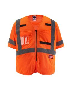 MLW48-73-5138 image(1) - Milwaukee Tool Class 3 High Visibility Orange Mesh Safety Vest - 4XL/5XL
