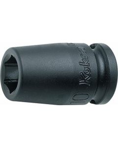 KKN13400M-14 image(0) - Ko-ken USA 13400M-14 3/8 Sq. Dr. Socket 14mm 6 point Length 32mm