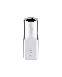 MLW45-34-9032 image(2) - Milwaukee Tool Milwaukee Tool 1/4" Drive 6mm Metric Socket with FOUR FLAT Sides, 6-Point, Vanadium Steel, Chrome