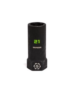 GETXCM21D image(0) - Grip Edge Tools 21mm 1/2" Dr RPT socket extractor with FORS (deep length)