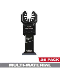Milwaukee Tool MILWAUKEE&reg; OPEN-LOK 1-3/8" TITANIUM CHARGED Bi-Metal Multi-Material Multi-Tool Blades 25PK
