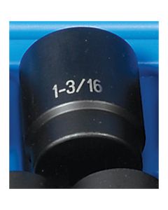GRE2138R image(1) - Grey Pneumatic 1/2" Drive x 1-3/16" Standard - 12 Point Socket
