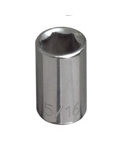KLE65600 image(0) - Klein Tools 3/16-Inch Standard 6-Point Socket, 1/4-Inch Drive