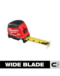 MLW48-22-1225M image(0) - Milwaukee Tool 25ft Wide Blade Magnetic Tape Measure