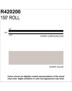 SHARPLINE CONVERTING INC MS, 5/16" X 150'; New Pewter Metallic