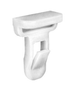 AUVECO 21857 Front and Rear Spoiler Molding Clip, (10 x 20 mm) Head, Nylon, White