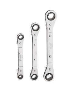 Klein Tools Reversible Ratcheting Box Wrench, 5/8 x 11/16-Inch
