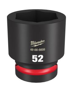 Milwaukee Tool SHOCKWAVE Impact Duty  1"Drive 52MM Standard 6 Point Socket