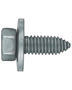 DCO1000PK image(0) - Disco Automotive Hardware 1000PK Hex Washer Head CA Point Body Bolt, 3/8 in - 16 TPI x 1 in L x 1/2 in Hex, Black