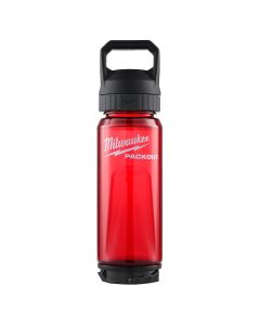 MLW48-22-8371R image(0) - Milwaukee Tool PACKOUT 25oz Bottle with Chug Lid - Red