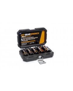GearWrench 5 Piece 1/2 Inch Drive Bolt Biter Deep Extraction Socket Set