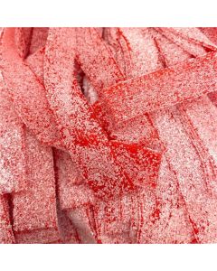 THS784300-190462 image(0) - Tender Heifer Snack Co. Gummy Licorice Belts Sour Strawberry Candy - 10 oz